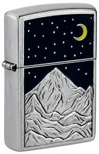 Zippo Mountain Emblem Street Chrome Windproof Lighter, 48632 picture