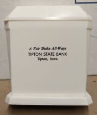 Vintage Tipton State Bank Tipton Iowa Ia Salt & Pepper Shaker Plastic S&P picture