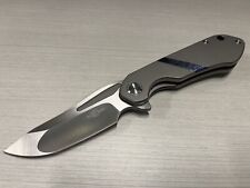 Twosun Knives TS172 #007 Timascus Inlays Titanium Compound Grind M390 Blade WOW picture