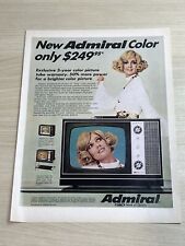 Admiral Color TV 1969 Vintage Print Ad Life Magazine picture
