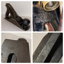 Antique Stanley Bailey No. 4 Type 11 Corrugated Bottom Wood Plane 3 Patent Dates picture
