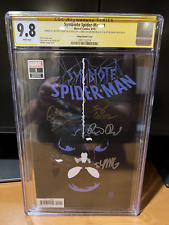 Symbiote Spider-Man #1 CGC 9.8 Young Variant Signed Young Land Leisten David picture