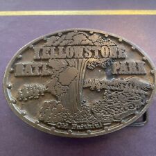 1974 Yellowstone National Park Wyoming Old Faithful Guiser Vintage Belt Buckle picture