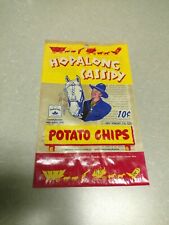 Vintage 1950 Un-Used 10¢ Hopalong Cassidy Potato Chip Bag Wm. Boyd Kuehmann... picture
