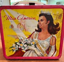 1972 “Miss America” Pageant Metal Lunch Box (No Thermos) Made in USA picture