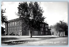 Montevideo Minnesota MN Postcard RPPC Photo Public School & Auditorium 1947 picture
