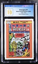 Avengers #1 1990 Impel Marvel Universe Series #130 CGC 10 Pristine picture