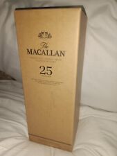 The MACALLAN 25 yr box and case complete set. Empty glass bottles picture