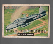 1952 Topps Wings Friend or Foe card #141 TO-2 Lockheed U.S. Air Force Good picture
