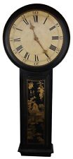 Vintage George III Style Chinoiserie Black Tavern Act of Parliament Wall Clock picture