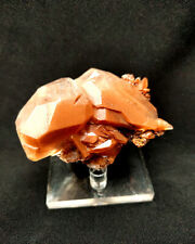 Small Translucent Red Calcite Quartz Exotic Stone Mineral Material Sample/104.9g picture