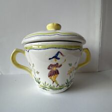 Longchamp Moustiers Covered Sugar Bowl Handles Lidded France  picture
