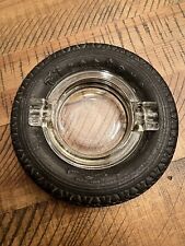Vintage Firestone Tire Rubber Glass Ashtray 6.00x18  picture