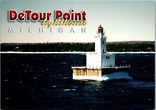 Michigan MI Light House Postcard Detour Point Lighthouse picture