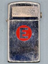Vintage 1967 Electronic Tube Division Advertising HP Chrome Slim Zippo Lighter picture