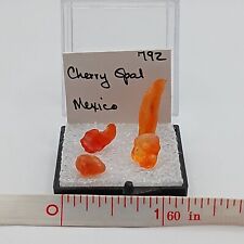 4 Pc Gem Mexican Cherry Opal Rough Display Specimin In 1.25