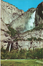 Yosemite California, Yosemite National Park Falls Waterfalls Vintage Postcard picture