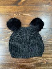 Disney Parks Mickey Mouse Pom Pom Knit Beanie Hat Adult One Size picture