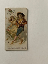 1890 N80 Duke's Cigarettes - Holidays Tobacco card - Christmas in Merry England picture