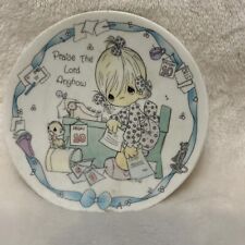 Precious Moments Vintage 1992 Plate - “Praise the Lord Anyhow” . 4
