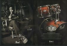 2007 2pg Print Ad of Pearl Vision SST Birch Drum Kit w Morgan Rose Sevendust picture