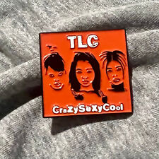 TLC enamel Pin Lapel Crazy Sexy Cool Album Cover - No Scrubs - 90s rnb left eye picture