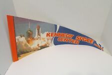 Vintage Kennedy Space Center FLORIDA FL Pennant Flag Banner SHIP FAST ASTRONAUT picture