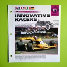 Imp information brochure hot cars RACE car Christie RS01 BT55 P34 lotus 49 STP picture