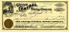 Grand Central Mining Co. - Stock Certificate - Mining Stocks picture