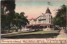 MONROVIA, California Hand-Colored Postcard LA VISTA GRANDE HOTEL 1906 Cancel picture
