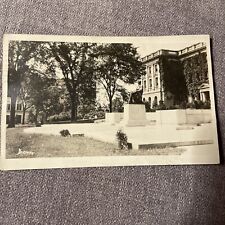 Madison WI Wisconsin Entrance to Bascom Hall Real Photo Postcard Wisconsin RPPC picture