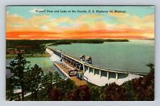 US Highway 54 MO-Missouri, Bagnell Dam, Lake Of Ozarks, Vintage Postcard picture
