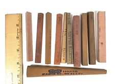 LOT OF MISC. GRIT INDIA WHETSTONES INC. NORTON SHARPENING STONES LIGHTLY USED picture