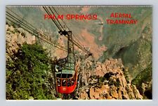 Palm Springs CA-California, Aerial Tramway Tram Car, Antique Vintage Postcard picture