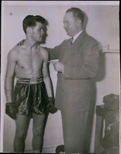 LG854 1952 Original Photo TOMMY COLLINS Boxing Fighter Senator John Greeting picture