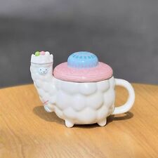 New China Starbucks 2024 Summer Alpaca Shaped 10oz Ceramic Ceramic With Lid picture