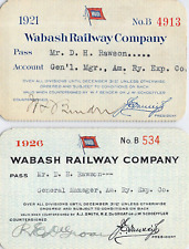 WABASH ARE EXPRESS AGT  RAILROAD RR RY RAILWAY PASS ccc picture