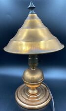 Antique 1930's Copper Art Deco Desk Lamp - Silverware Products Vintage picture