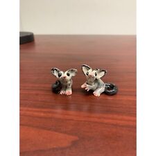 Amy LaCombe Handcrafted Ceramic Sugar Glider Figurines - Pair Of 2 Rare picture