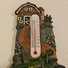 Vintage John Deere Thermometer 3-D Resin Wall Hanging  7-1/2