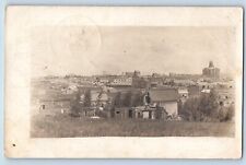 Sisseton South Dakota SD Postcard RPPC Photo Birds Eye View Houses 1908 Antique picture