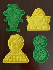 Vintage 1980 McDonald’s Plastic Cookie Cutters Set Of 4 picture