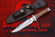 CUSTOM HANDMADE D2 STEEL HUNTING SOG BOWIE KNIFE WITH LEATHER SHEATH picture