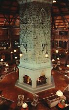 Vintage Postcard 1973 View of Octagon Lobby and Fireplace Quebec Canada CAN picture