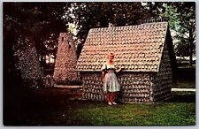 Vtg Arcola Illinois IL House 7-up Bottles Rockome Gardens 1960s View Postcard picture
