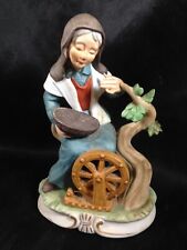 Vintage NAPCO Porcelain Figurine Woman by Grape Press C6141 picture