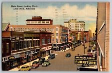 Little Rock, Arkansas - Arkansas Carpet Furniture - Main St. - Vintage Postcard picture