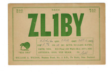 Ham Radio Vintage QSL Card     ZL1BY 1953 Te Kuiti, NEW ZEALAND picture