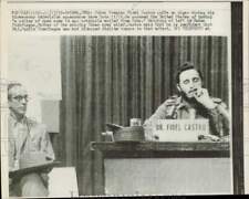 1959 Press Photo Cuban Premier Fidel Castro during television appearance picture