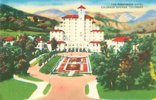 The Broadmoor Hotel Colorado Springs Colorado Vintage Unposted Postcard picture
